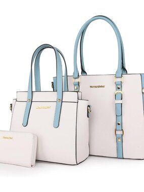 3PCS Purses for Women Tote Bag and Wallet Set Shoulder Satchel Handbags